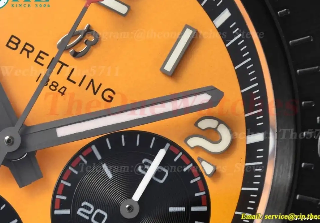 44mm Cal.01 BLSF NY B01 Dial DLC Mission Yellow Chrono Avenger Night 0518